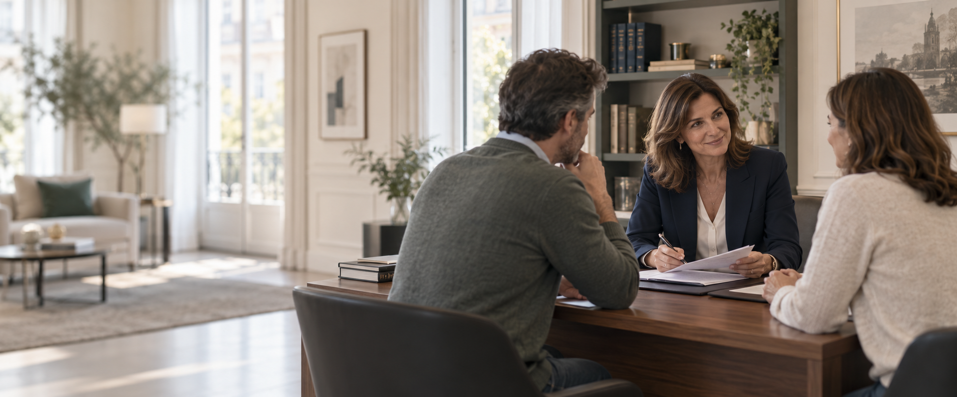 Espacio de trabajo de un despacho de abogados